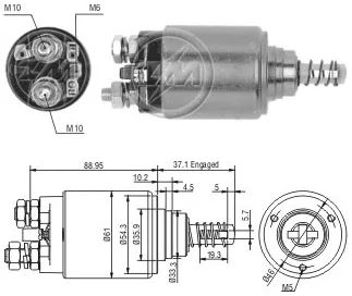 ZM 645 MERCEDES MARŞ OTOMATİĞİ  24 V