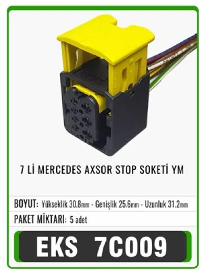 7 Lİ MERCEDES AXOR STOP SOKETİ YM           EKS 7C009