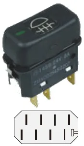 VERTEX MERC KAMYON TEK DEVRE SİS DÜĞMESİ  34501     AN1700