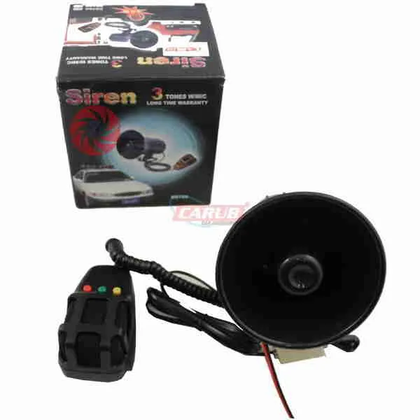 CARUB SİREN 12V 3 SESLİ ELEKTRONİK MİKROFON KARBON CARUB 274 40 01