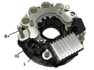 ALTERNATÖR DİYOT TABLASI+KONJEKTÖRÜ 14.45V HITACHI TİPİ (NİSSAN FORKLİFT - YANMAR - JOHN DEERE - KOMATSU)