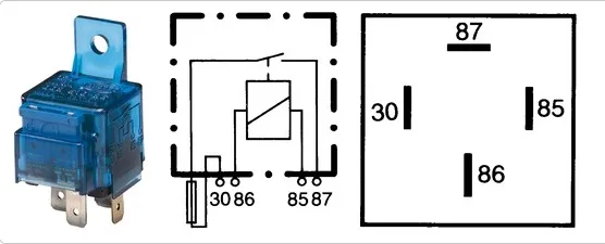 HELLA RÖLE 12V 4 UÇSAPLI SİGORTALI 15A