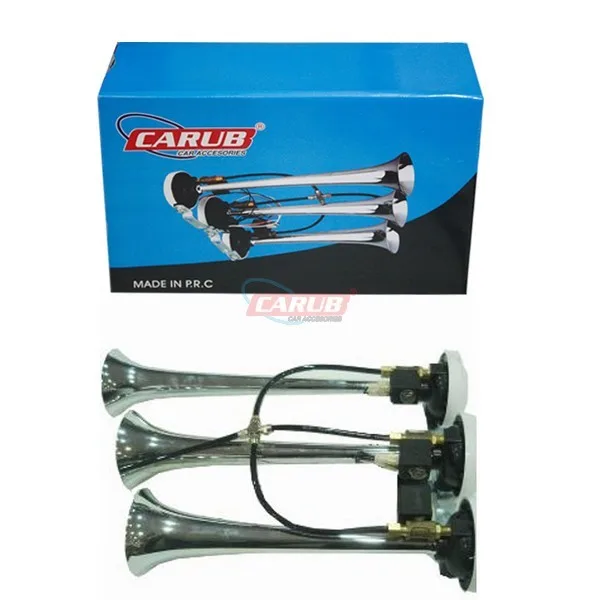 CARUB 3 LÜ DALİ DALİ HAVALI KORNA 12/24V