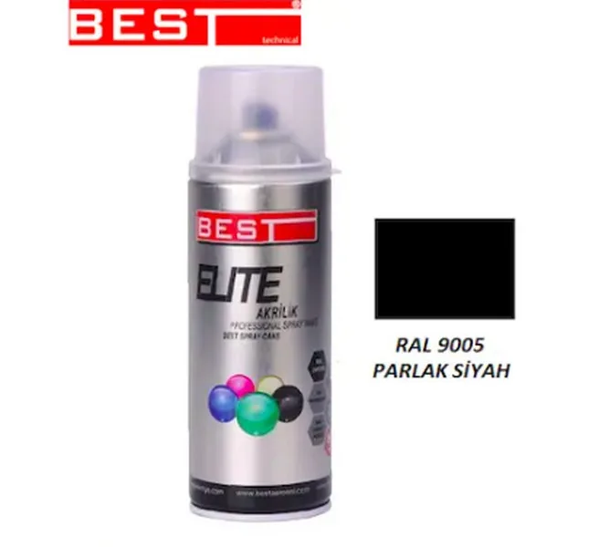 ELİTE PARLAK SİYAH SPRAY BOYA 400ML