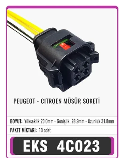 PEUGEOT CITROEN MÜŞÜR SOKETİ  EKS 4C023