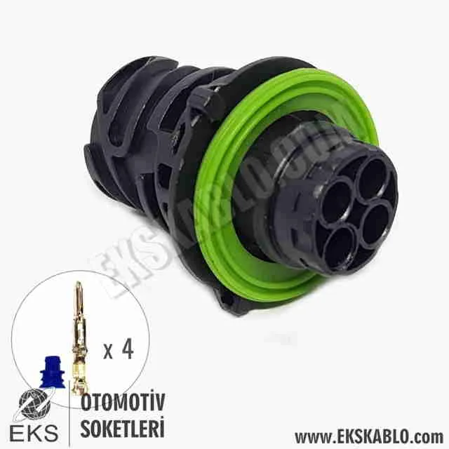 EKS 4C044E  SOKET  KM 4 PİN ERKEK S4044