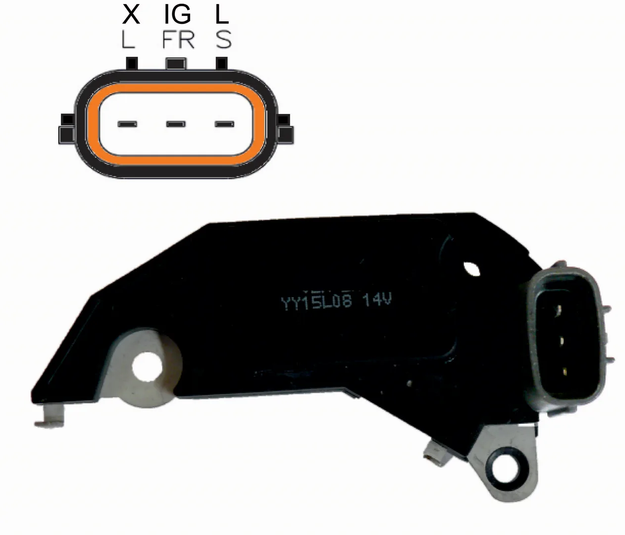 CHERY TİGGO DELCO TİP 3 FİŞ SOKELİ 12V KONJEKTÖR   D7700