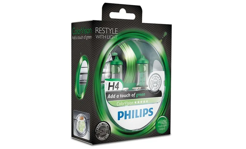 AMPÜL H4 12V YEŞİL COLOR VISION  12342CVPGS2