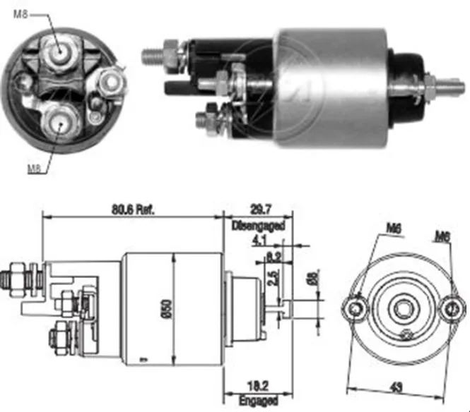 ZM 2708 MARŞ OTOMATİĞİ 12V MERCEDES               ZM 2708