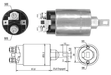 ZM 896 MİTSUBİŞHİ CANTER 24V MARŞ OTO
