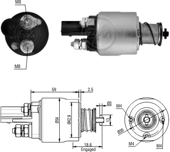 ZM 1498 VW T5 GOLF 4 SOKETLİ VALEO TİP MARŞ OTOMAT