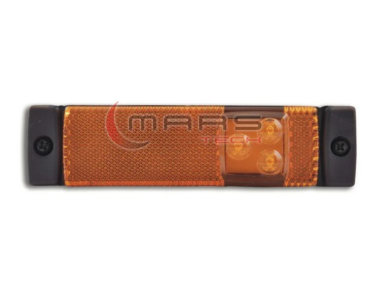 M720305- ARKA İŞARET LAMBASI SARI 3 LEDLİ DİKDÖRTG