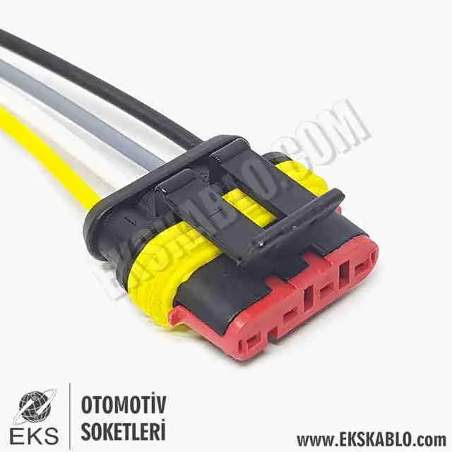 EKS ÜNİVERSAL SÜPER SEAL 4 PİN ERKEK SOKET   4C008