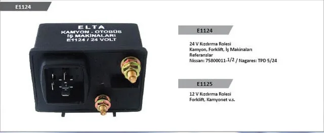 KIZDIRMA RÖLESİ-BEYNİ İŞ MAKİNASI  24V ELTA 1124