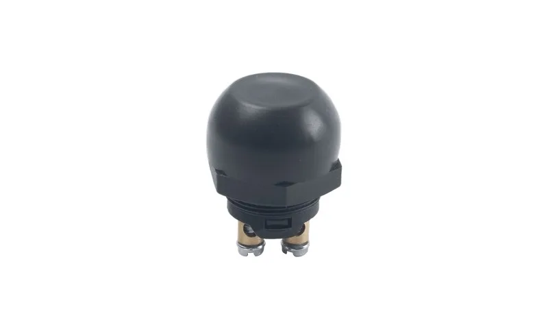 07-016K KORNA BUTONU  KLEMENSLİ ŞAPKALI KIRMIZI 22 MM
