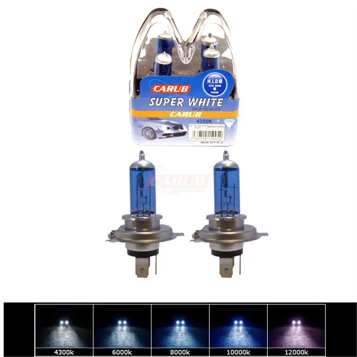 CARUB 12V H4 BEYAZ IŞIK AMPUL  0415005
