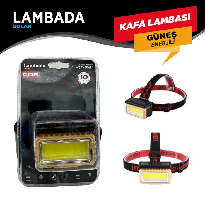 KAFA LAMBASI COP 10W SOLAR ŞARJLI ÇAKARLI             445 60 35