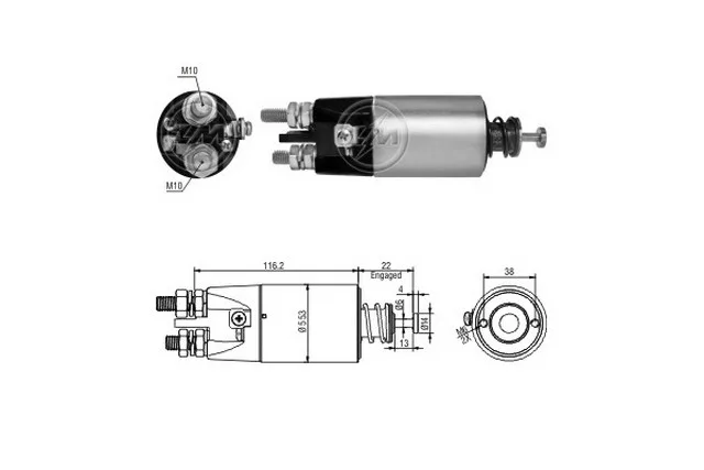 ZM 2897 MARŞ OTOMATİĞİ 24V 39MT KULAKSIZ RENO XERAX PREM