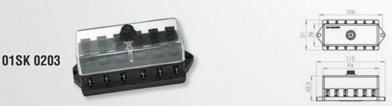 ALSA 01K0203   SİGORTA KUTUSU 6 LI