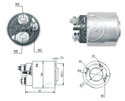ZM 2492 MARŞ OTOMATİĞİ 12V P206 YM CLIO KANGO ZM 2492
