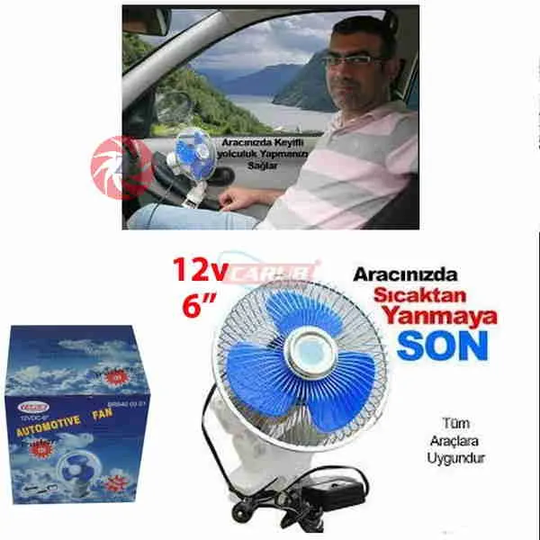 12V  6' MANDALLI VANTİLATÖR