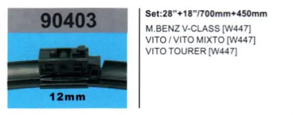 RBW MERCEDES VİTO SİLGİ SÜPÜRGESİ TK   90403