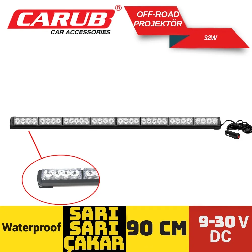 CARUB OFROAD PROJEKTÖR SARI SARI ÇAKAR 90 CM 3264