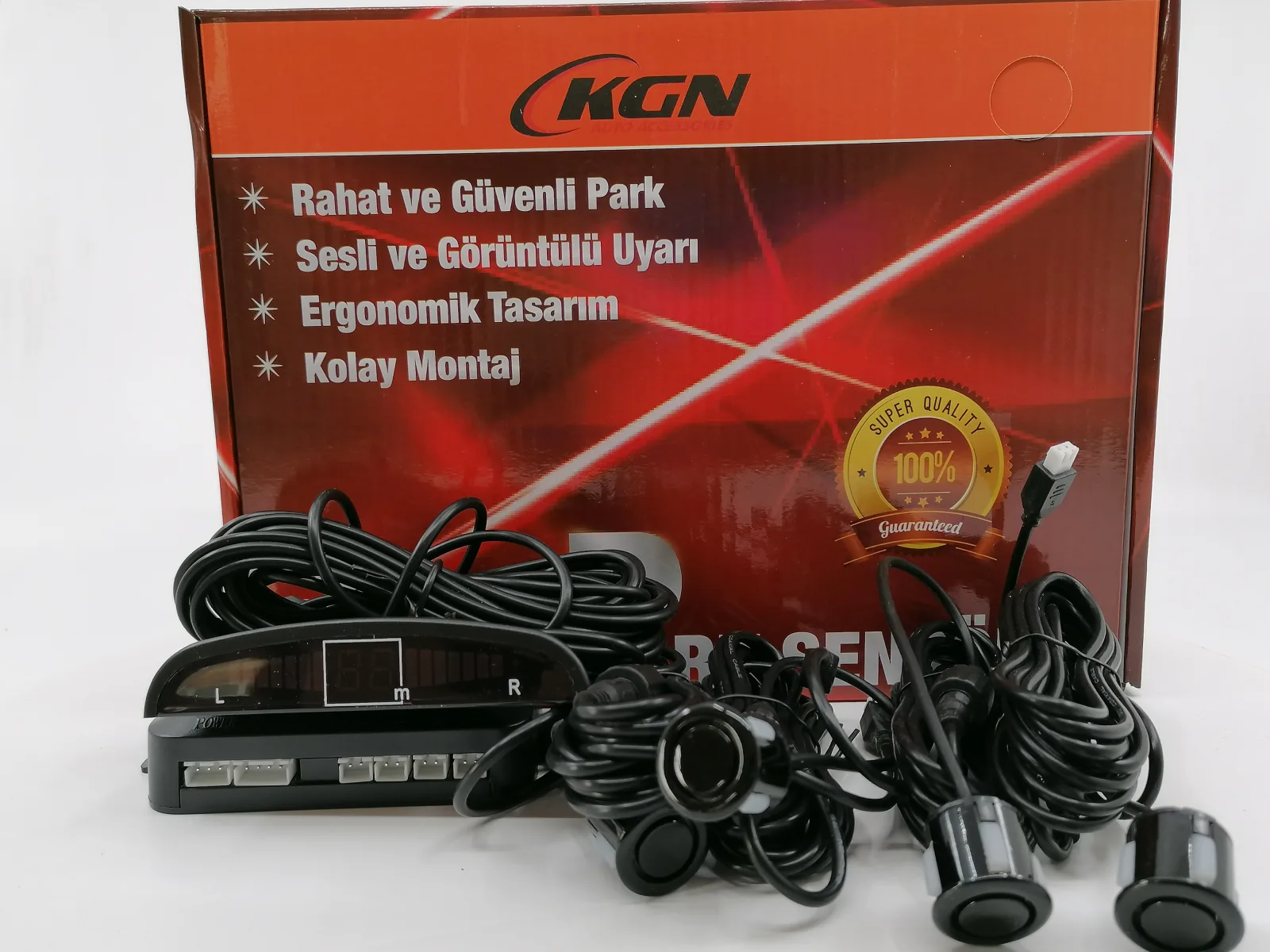 KGN PARK SENSÖRÜ EKRANLI SİYAH 18MM   0203041